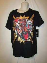 Mens Akademiks T Shirt L Nwt Artsy Beaded Tiger High Quality Brand Fashion Cheap Reasonable Wholesale Tee Short Sleeve Casual Shirt And Tshirt Create