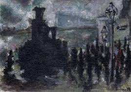 Αποτέλεσμα εικόνας για station train paintings