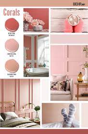 I would stay in the light tone of a buttery (creamy secondary color yellow) white, keeping the room bright, light, bigger and open. Coral Paint Color Palette Colorfully Behr