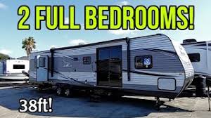See more ideas about rv, remodeled campers, rv living. Check Out This Massive 2 Full Bedroom Travel Trailer Rv Jayco 38bhds Youtube