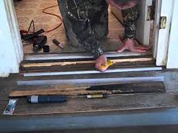 Thresholds are a necessary part of a proper door installation. Door Threshold Repair Youtube