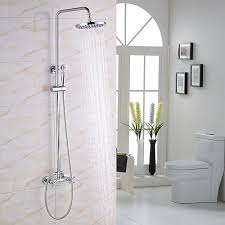 Shower Faucet Modern Contemporary Chrome Shower System Brass 2020 Us 189 99 Shower Faucet Shower Systems Contemporary Shower