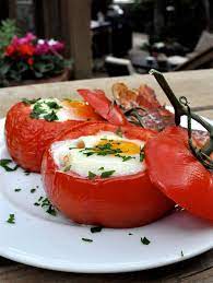 Baked Tomato Eggs Recipe Recipes Paleo Breakfast Breakfast Recipes