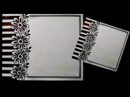 Border For Project Border Design On Paper File Decoration Idea Project Design Idea Youtube Page Borders Design Border Design Creative Borders