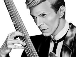 The latest and greatest… prepping for another gallery hanging! #bowie  #davidbowie #art #artwork #drawing #illustration