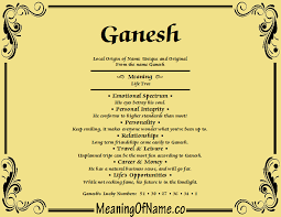 Meaning Of Name Ganesh Ganesha Meaning Ganesh Meant To Be