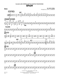 spain drums by chick corea digital sheet music for