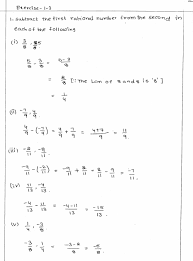 Rational Numbers Rd Sharma Class 8 Solutions Exercise 1 3 Rational Numbers Class 8 Class