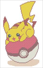 14 count, 30.30w x 29.75h cm 16 count, 26.51w x 26.03h… Bogo Free Pokemon Character Pikachu Videogame Anime Cross Stitch Pattern Pdf Cross Stitch Pattern Pdf Kreuzstichmuster Stickereimuster Bugelperlen Pokemon