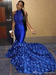 If you can get to any big high street store they often have a lot of dresses that would be. 2019 New Royal Blue Mermaid Prom Dresses With 3d Rose Flowers Dubai Party Gowns Special Occasion Dress Black Girl Pageant Evening Gowns From Sukywedding 130 6 Inexpensive Prom Dresses Prom Girl Dresses