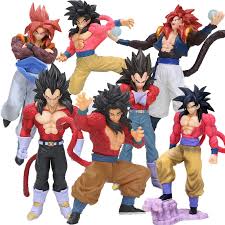 What does gt stand for in dragon ball gt? 10 26cm Dragon Ball Z Red Son Goku Vegeta Ss4 Pvc Action Figure Gogeta Dragonball Gt Super Saiyan 4 Collection Model Doll Toy Buy At The Price Of 5 76 In Aliexpress Com Imall Com
