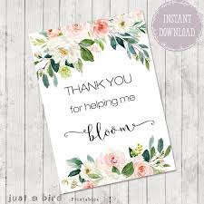 Teacher Gift Teacher Appreciation Card Printable Thank You For Helping Me Bloom Thank You Car Teacher Appreciation Cards Appreciation Cards Teacher Gift Card