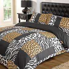Black And White Cheetah Print Bedding Kruger Black White Leopard Zebra Print Grey Brown Duvet Quilt Cover Bedding Set Ebay With Images Leopard Print Bedding Zebra Print Bedding Print Bedding