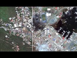 Hurricane Irma before and after , Road Town, Tortola, British Virgin  Islands, Satellite images