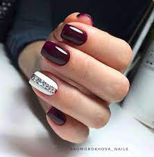 50 Simple Summer Square Acrylic Nails Designs In 2019 Square Acrylic Nails Maroon Nails Trendy Nails