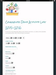 Creating A Counselor Activity Log With Google Forms Counselor Activities Elementary School Counseling School Counselor Resources