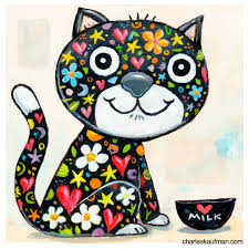 Tons of awesome cat hd wallpapers 1920x1080 to download for free. 3d Graphic Colorful Black Cat Charles Kaufman Art Shop