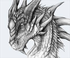 Drawing of a snow dragon! Cool Dragon Drawing Ideas Creative Art