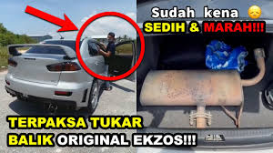 Total harga semua rm160 je. Viral Isu Ekzos Bising Brader Ni Maki Sbb Kena Denda Rm2000 Terpaksa Tukar Balik Standard Ekzos Youtube