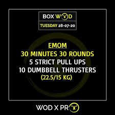 Tuesday 28 07 2020 Box Workout Of The Day Crossfit Workouts At Home Crossfit Workouts Cross Training Workouts