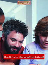 How old were you when you built your first layout? #hornby #modelrailw...