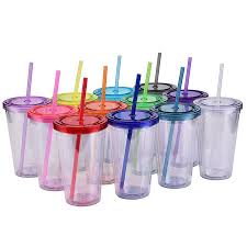 شراء 16 أوقية أكواب شفافة Tumblers البلاستيك شرب كوب عصير الشرب مع الشفة  وشحن البحر 17 ألوان RRA4298 رخيص | التسليم السريع والجودة | Ar.Dhgate