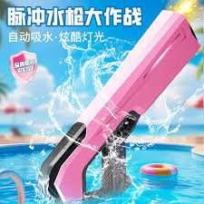女孩必备！电动脉冲连发水枪，高压喷呲+枪口发光，夏日清凉新宠儿！-水枪-淘宝好物网