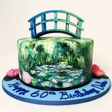 Monet Inspired Birthday Cake Charmcitycakes Charm City Cakes Cake Food Artists