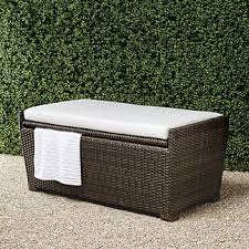 This storage bench is water resistant and u.v resistant. Shop Pages Frontgate