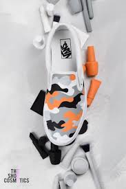 Black And White Custom Vans Slip Ons Explore Our Hand Painted Orange Camo Custom Vans Slip On Sneakers Looking For Slip On Vans Or Women S V Custom Vans Shoes Vans Shoes Fashion Painted Shoes Diy