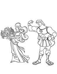 This drawing was made at internet users' disposal on 07 february 2106. Hercules Smother Megara With Flower Coloring Pages Bulk Color