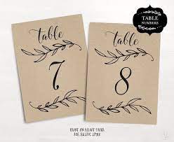 Wedding Table Numbers Reserved And Head Table Signs Included Etsy In 2021 Wedding Table Numbers Printable Wedding Table Numbers Template Table Numbers Wedding Rustic