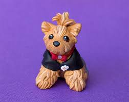Wedding Yorkie Dog Sculpture Dog Sculpture 3d Pen Art Yorkie Dogs