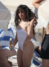 Camila cabello and shawn mendes ar san vicente bungalows in west hollywood 05/25/2021. Camila Cabello In White Swimsuit 2019 63 Gotceleb