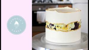 Maybe you would like to learn more about one of these? How To Make A Fault Line Cake With Edible Flowers Georgia S Cakes Youtube
