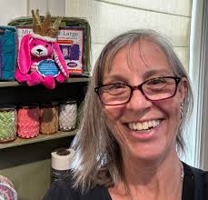 The Shop Hop Bunny seems to like his new home in Lillian's Legacy's new  building AT Seymore.