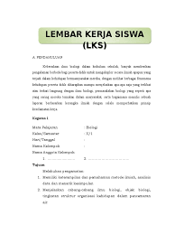 Contoh soal biologi kelas 11 lengkap dengan kunci jawabannya 2019. Lks Kd 3 1