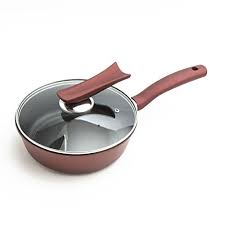 Wenjun Small Wok With Glass Cover Nonstick Pan Natural Gas Induction Cooker Universal Household Deep Frying Pan Cookware 9 I Household Deep Frying Pan Nonstick
