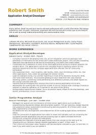 Application Analyst Resume Samples Qwikresume