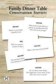 These food conversation questions will help you and your learners to engage in an interesting conversation. 20 Questions For The Family Dinner Table Family Dinner Table Dinner Table Games Family Dinner