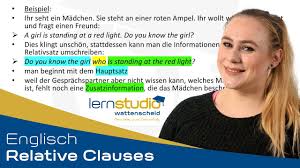 This is a defining relative clause and contains information about the noun book. Relative Clauses Englisch Nachhilfe Youtube