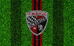 If you like watching german football league (a.k.a. Download Wallpapers Fc Ingolstadt 04 4k German Football Club Football Lawn Logo Emblem Red Black Lines Bundesliga 2 Bavaria Germany Football Grass Texture For Desktop Free Pictures For Desktop Free