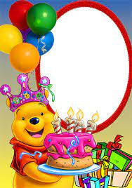 Add Joyful Bmmday Frame Winnie The Pooh With Balloons To The Taken Photographs Of Celebrating Undoub Buon Compleanno Foto Buon Compleanno Foto Di Compleanno