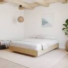 346005 Queen Size Platform Bed, Natural Maple Nexera