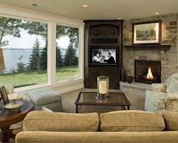 Un Cas A L Angle De La Television In 2020 Livingroom Layout Living Room Furniture Arrangement Small Living Room Ideas With Tv