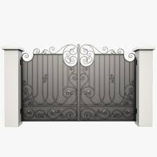 Fbx Wrought Iron Gate 3d Model Iron Gate Design Wrought Iron Gate Iron Gate