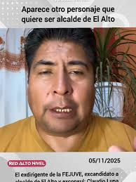 Claudio Luna Confirma Candidatura a Alcaldía de El Alto