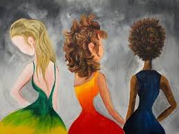 Learn How Paint 3 Kinds Of Hair Ash Blonde Long Curly Brunette And Natural Afro Hair Together I Will Portrait Painting Tutorial Hair Painting Learn To Paint
