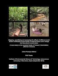 Mapping, quantifying and assessing the effects of different social factors  underlying recent trends in tropical forest cover cha