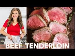 Beef tenderloin is one of the leanest meats from a cow. Roasted Beef Tenderloin Video Natashaskitchen Com